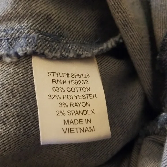 Like New Denim jumpsuit - Picture 7 of 7